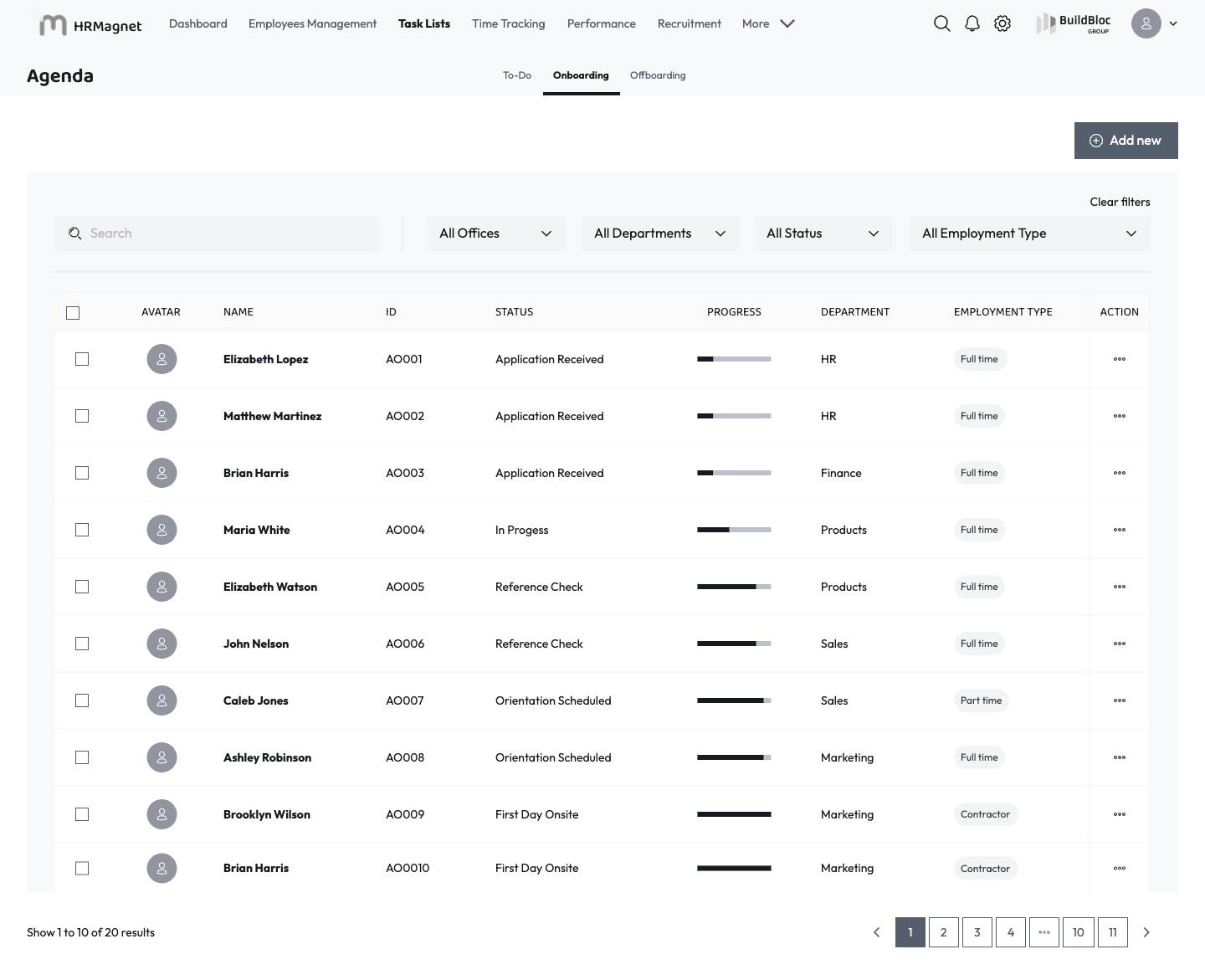 Agenda - Onboarding process