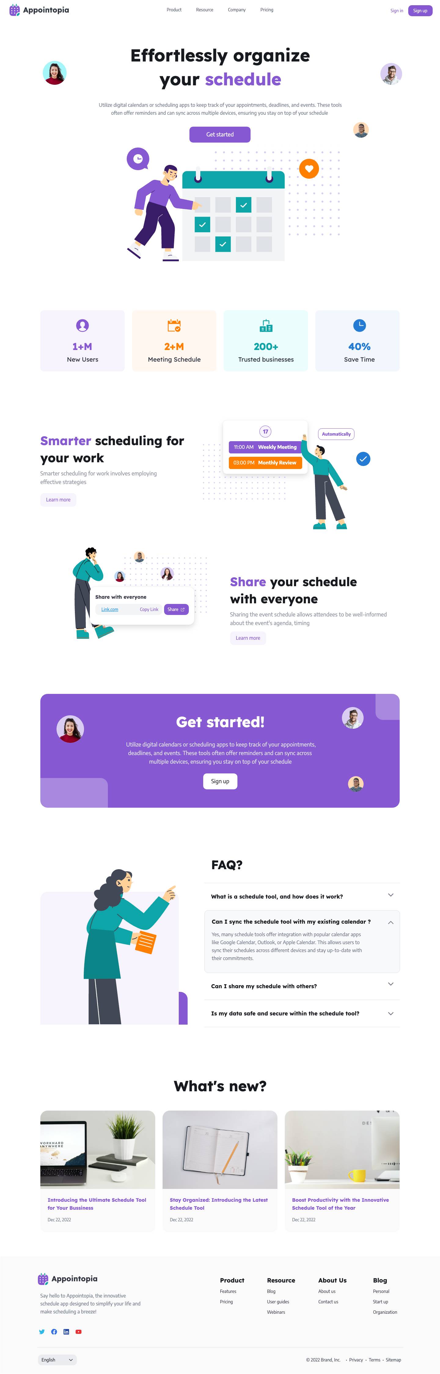 Landing page