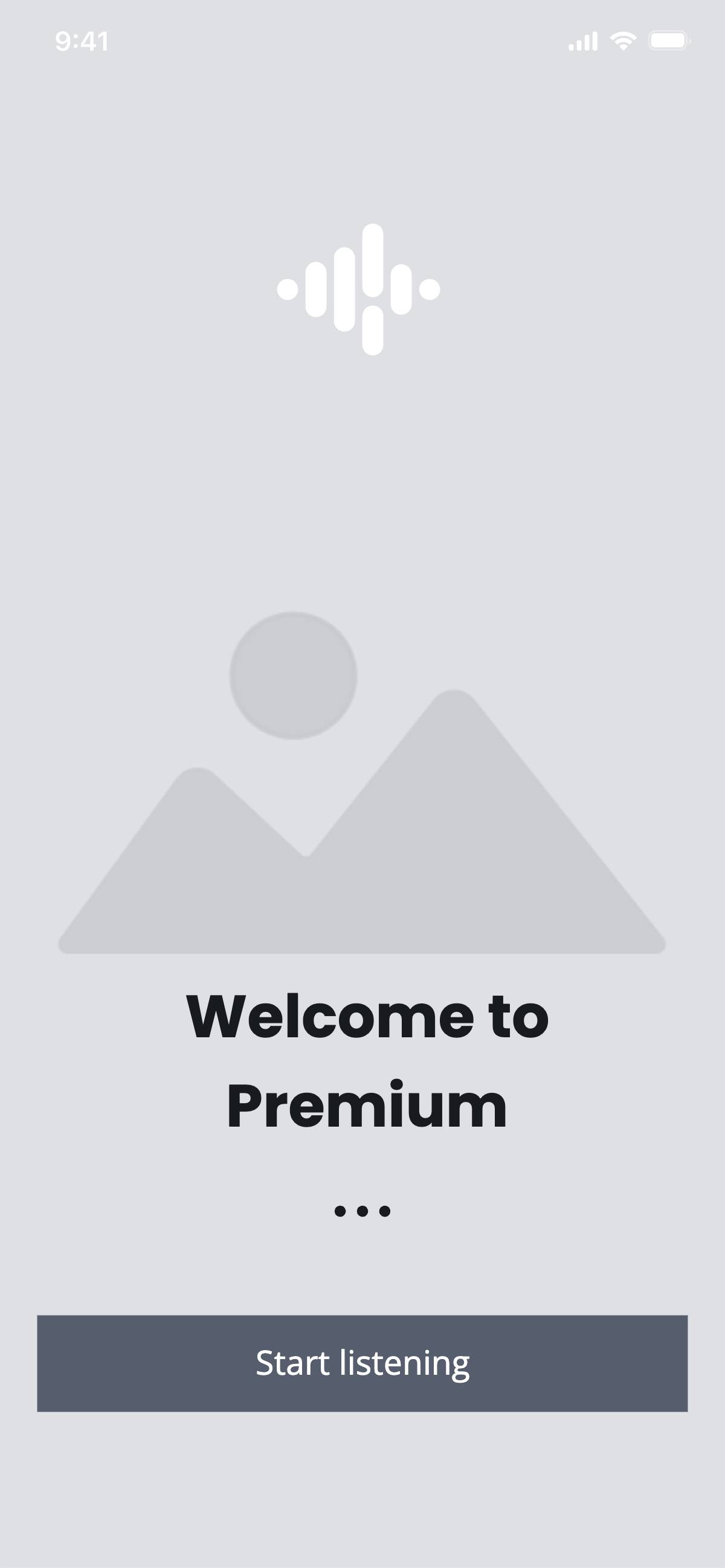 Launch screen - Premium