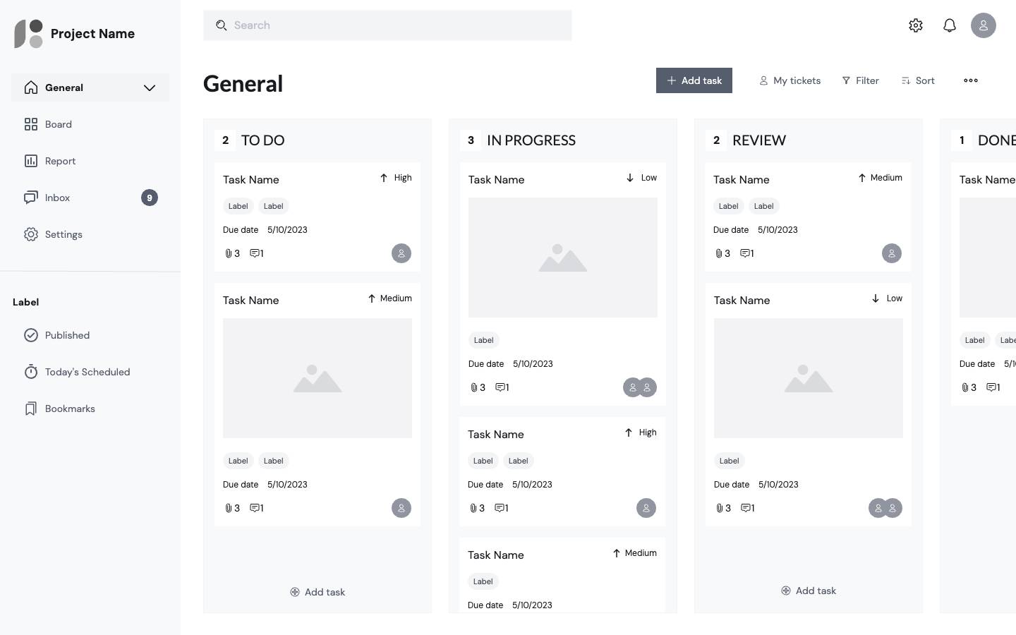 Home - Kanban Board