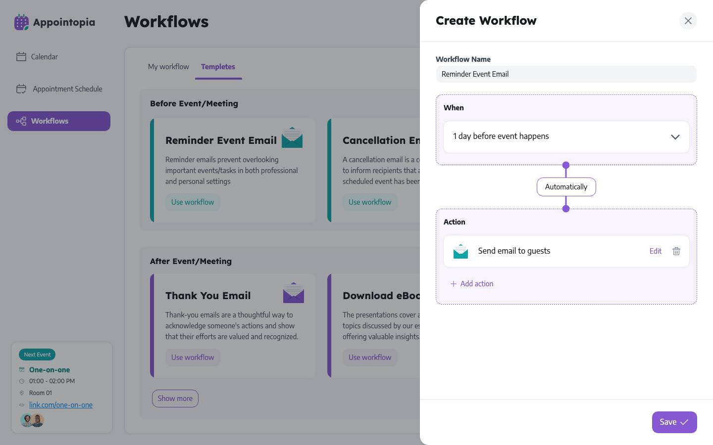 Create a workflow