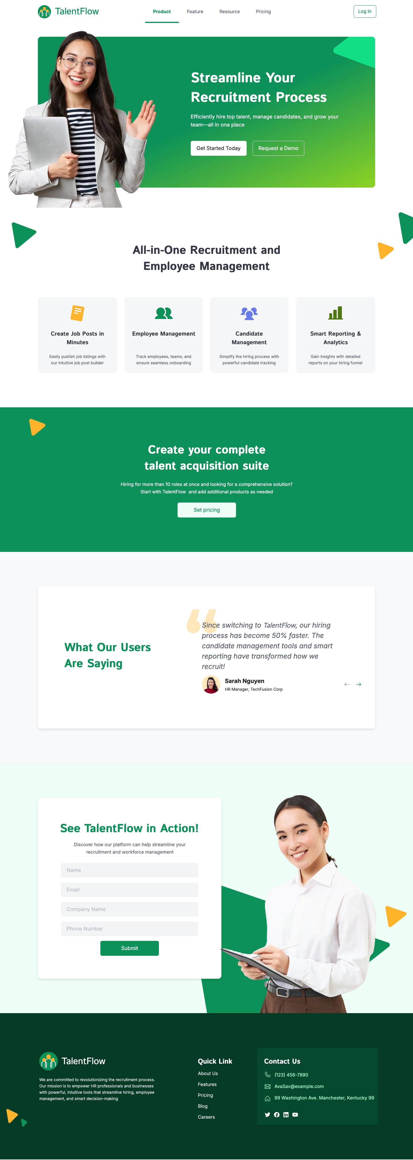 Landing page