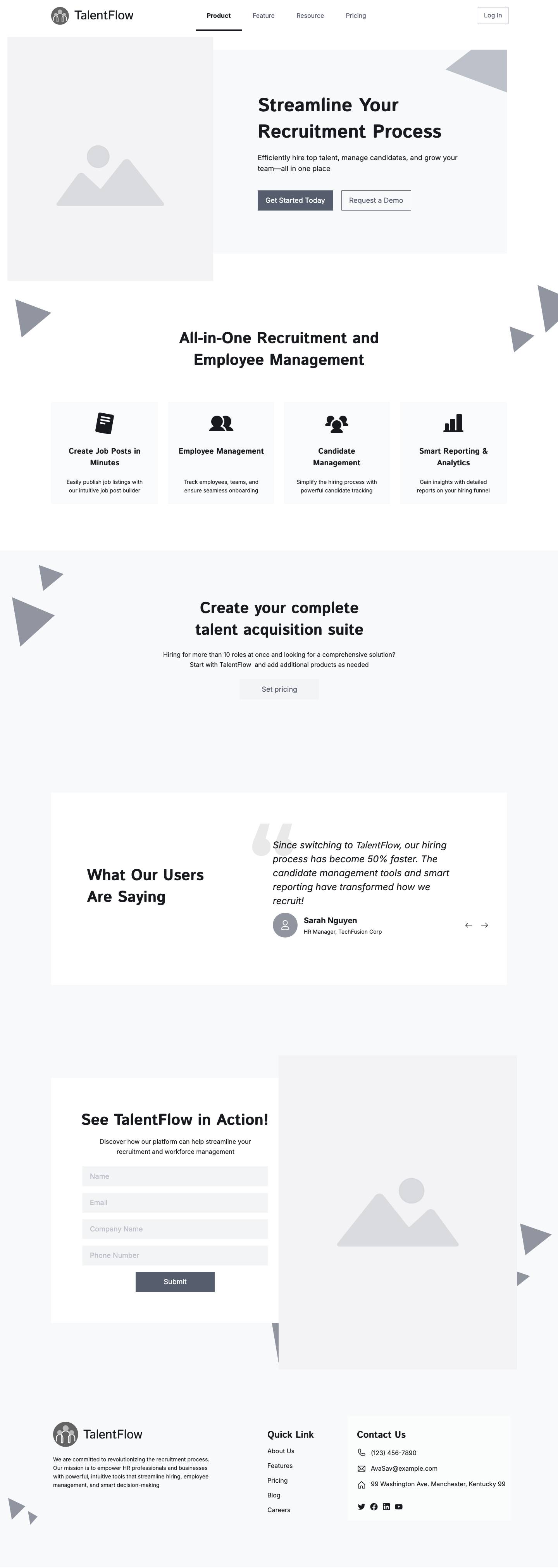 Landing page