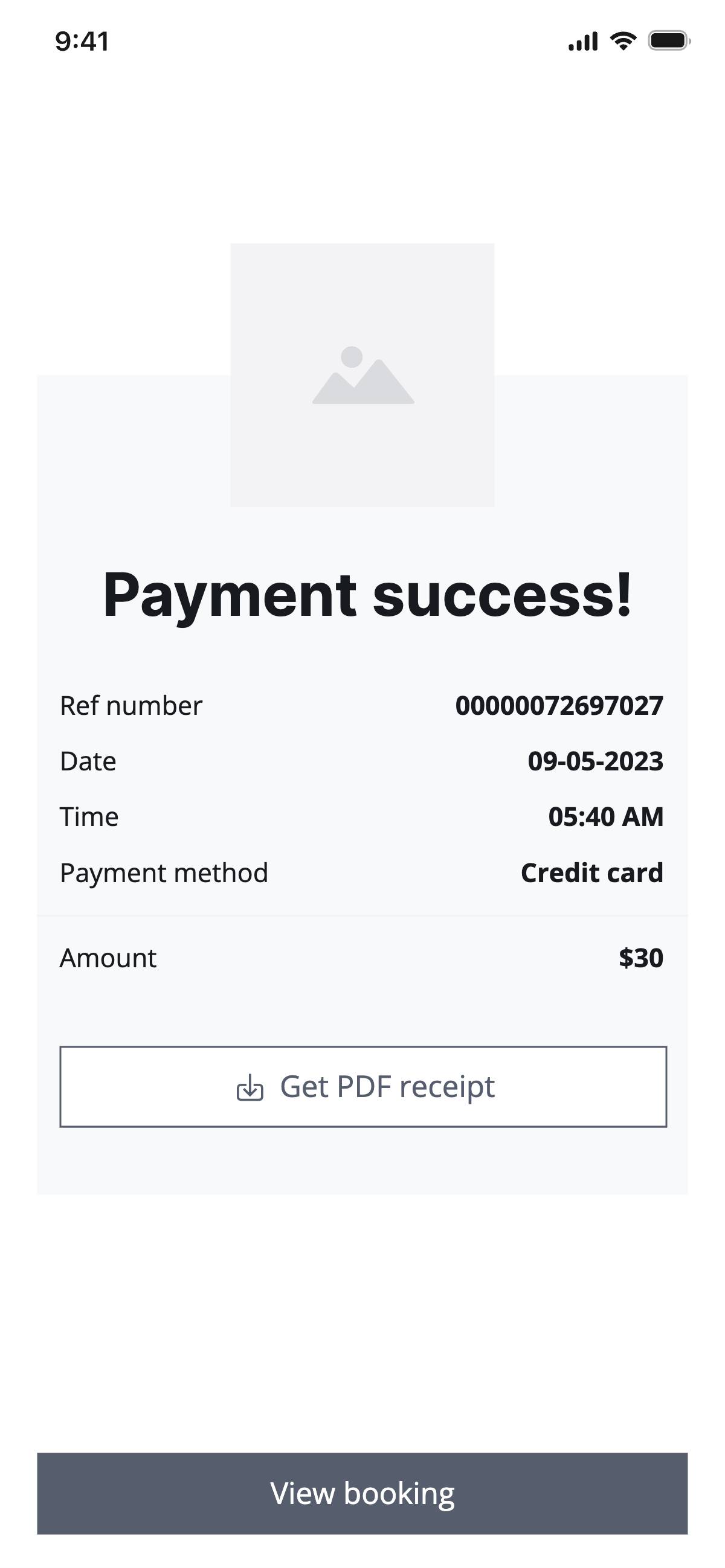 Checkout - Payment success