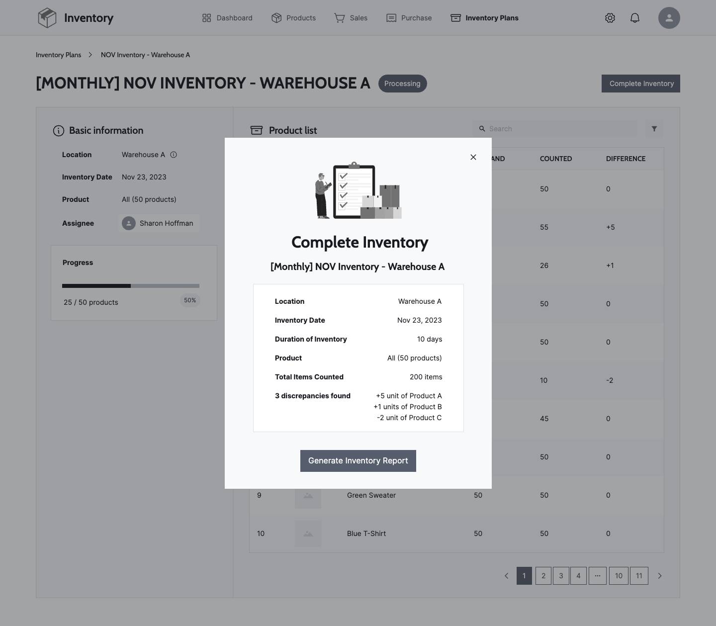  Inventory Plans - Inventory Completed