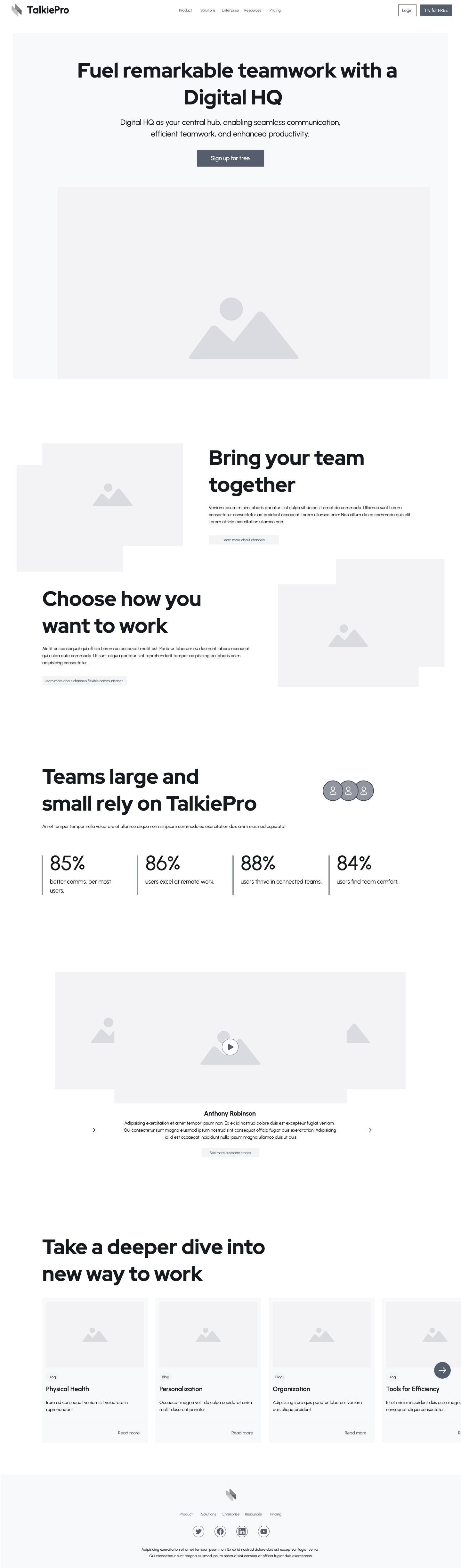 Landing page