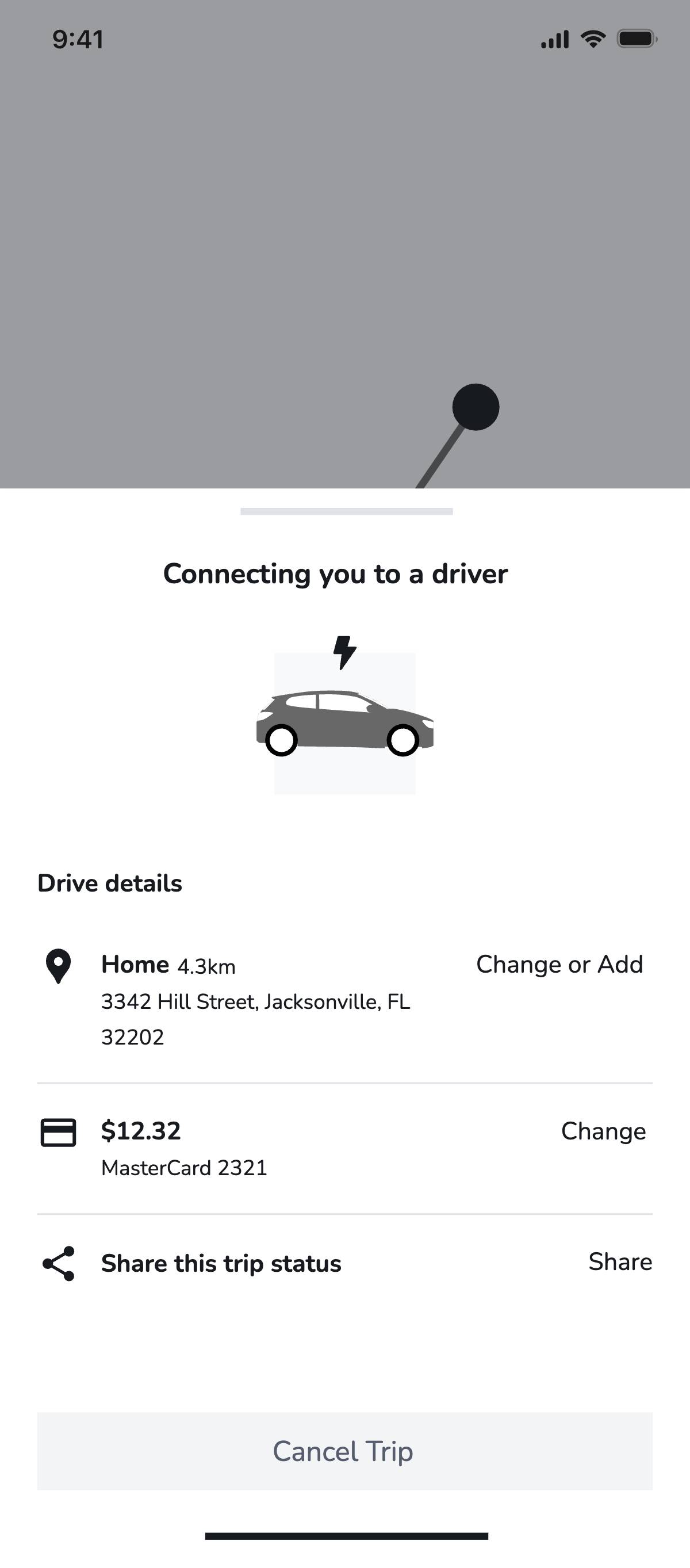 Ride booking - Find a driver