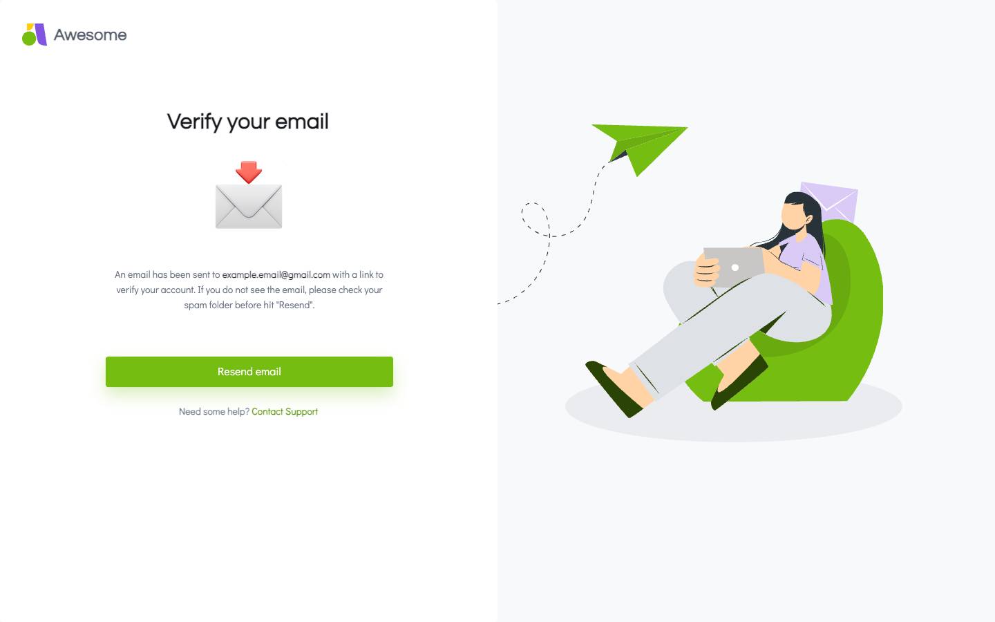 Sign up - Verify email