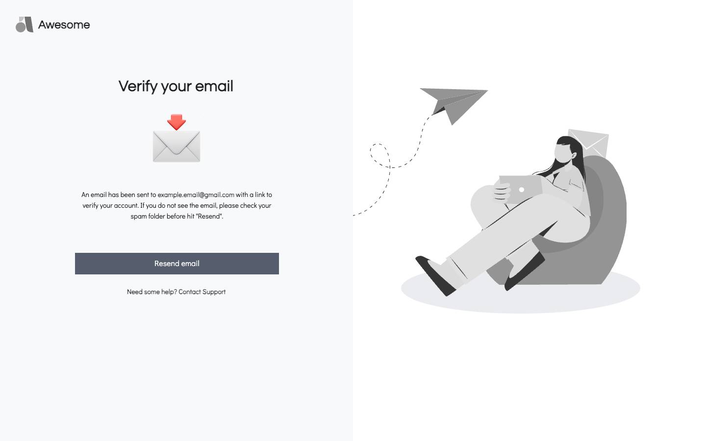 Sign up - Verify email