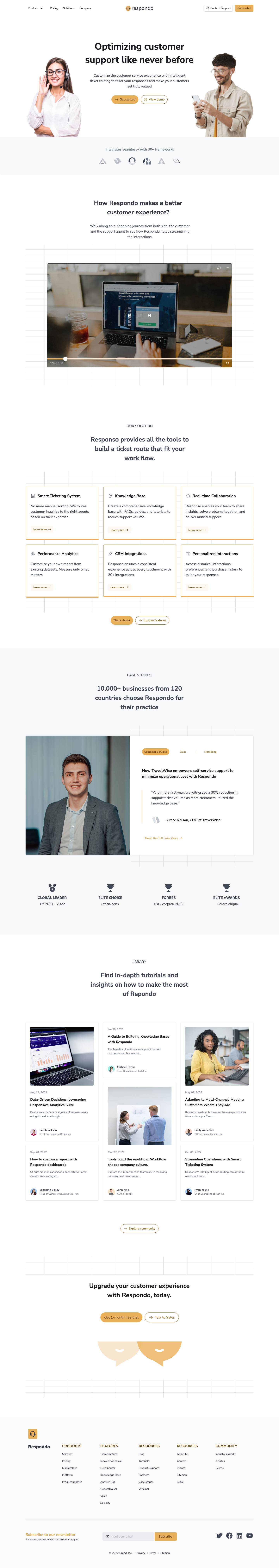 Landing page