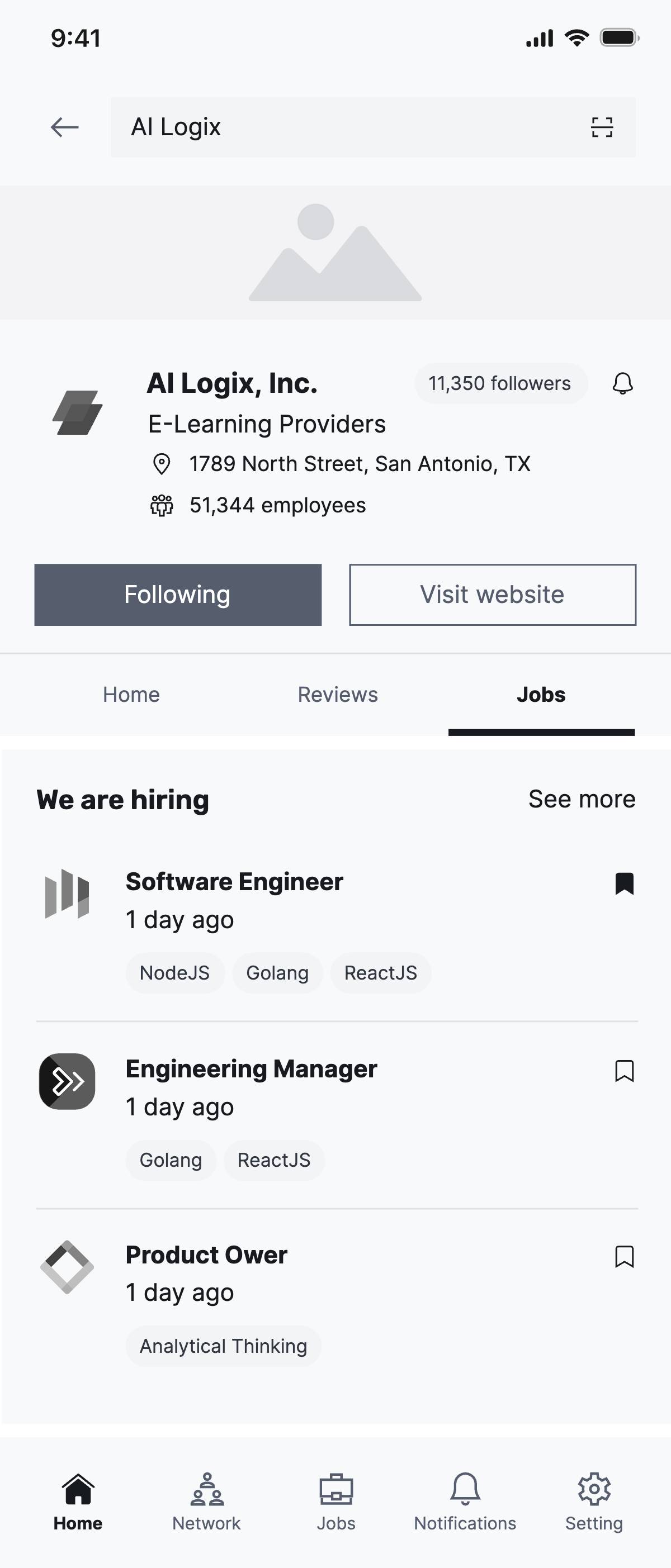 Company profile - Jobs