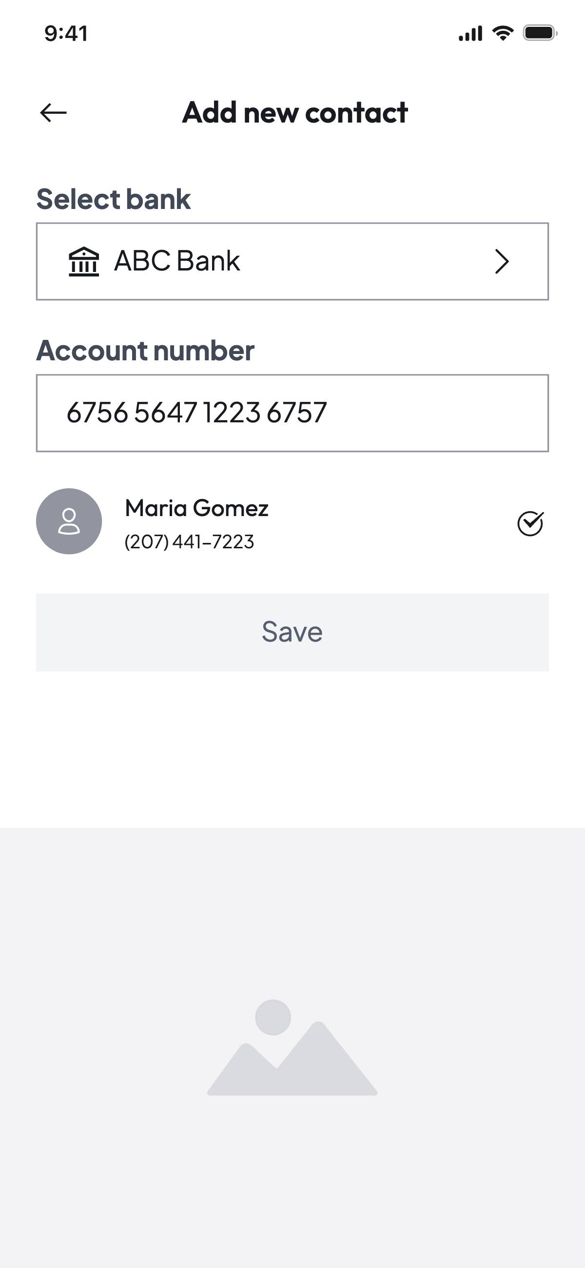 Add a new contact